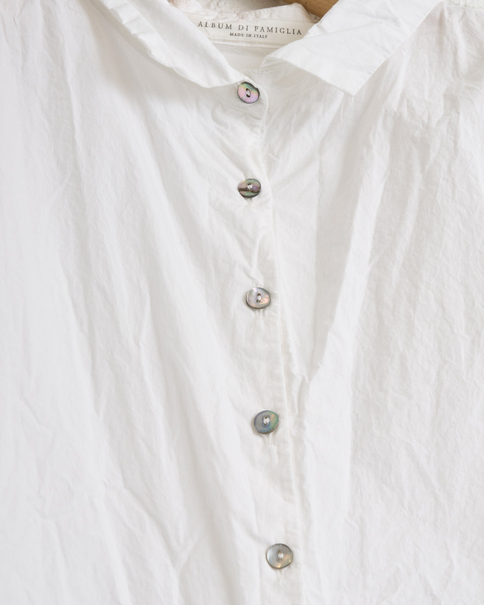 ALBUM DI FAMIGLIA, WHITE, SHORT COLLAR SHIRT TC, 26S12_56 – 180