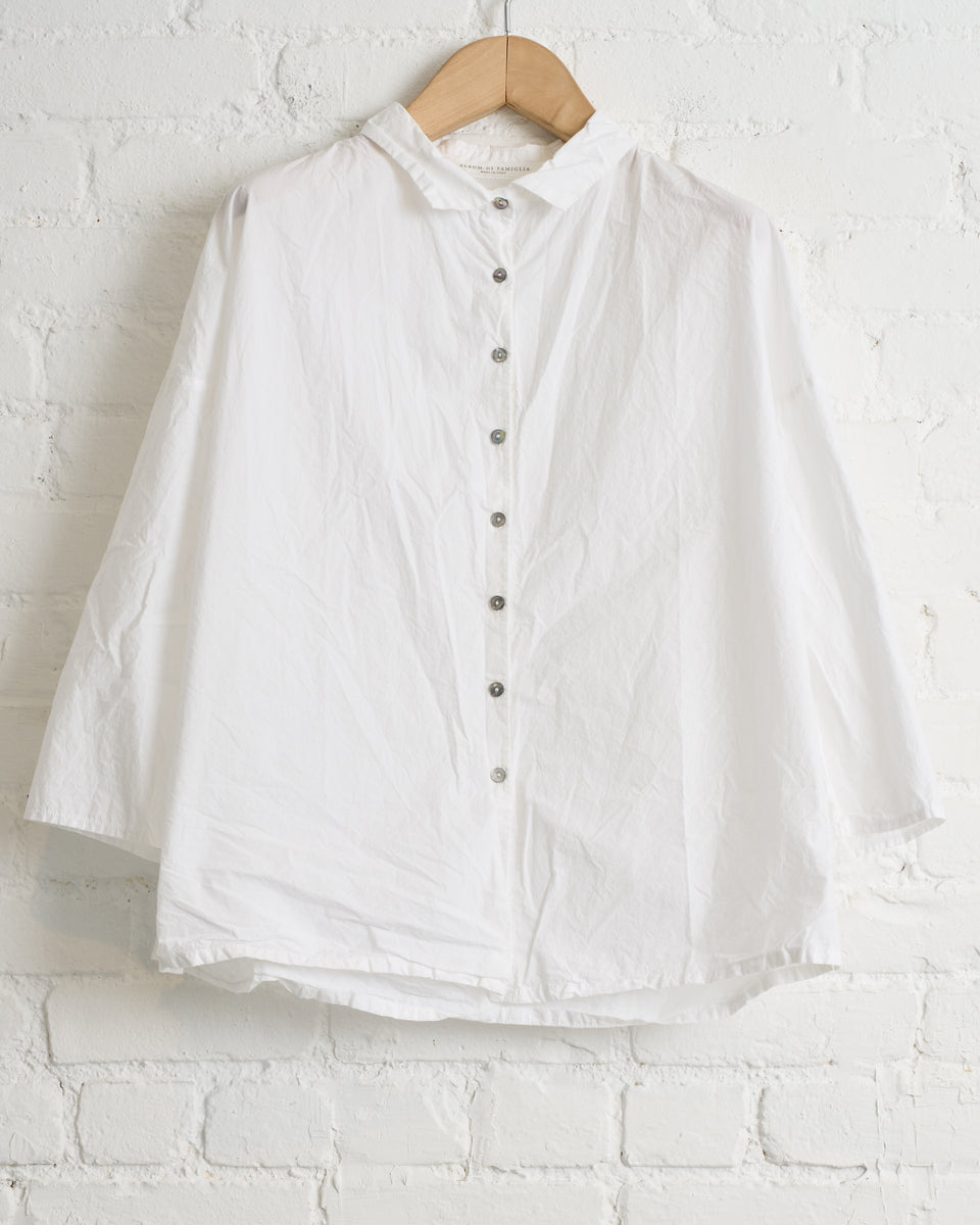 ALBUM DI FAMIGLIA, WHITE, SHORT COLLAR SHIRT TC, 26S12_56 – 180