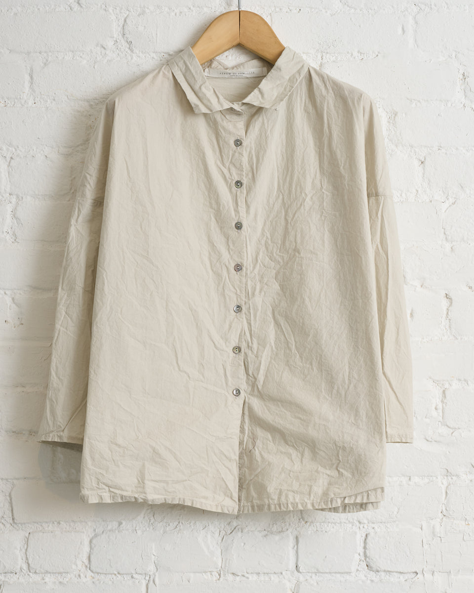ALBUM DI FAMIGLIA, PEBBLE, SHORT COLLAR SHIRT TC, 26S12_56 – 180