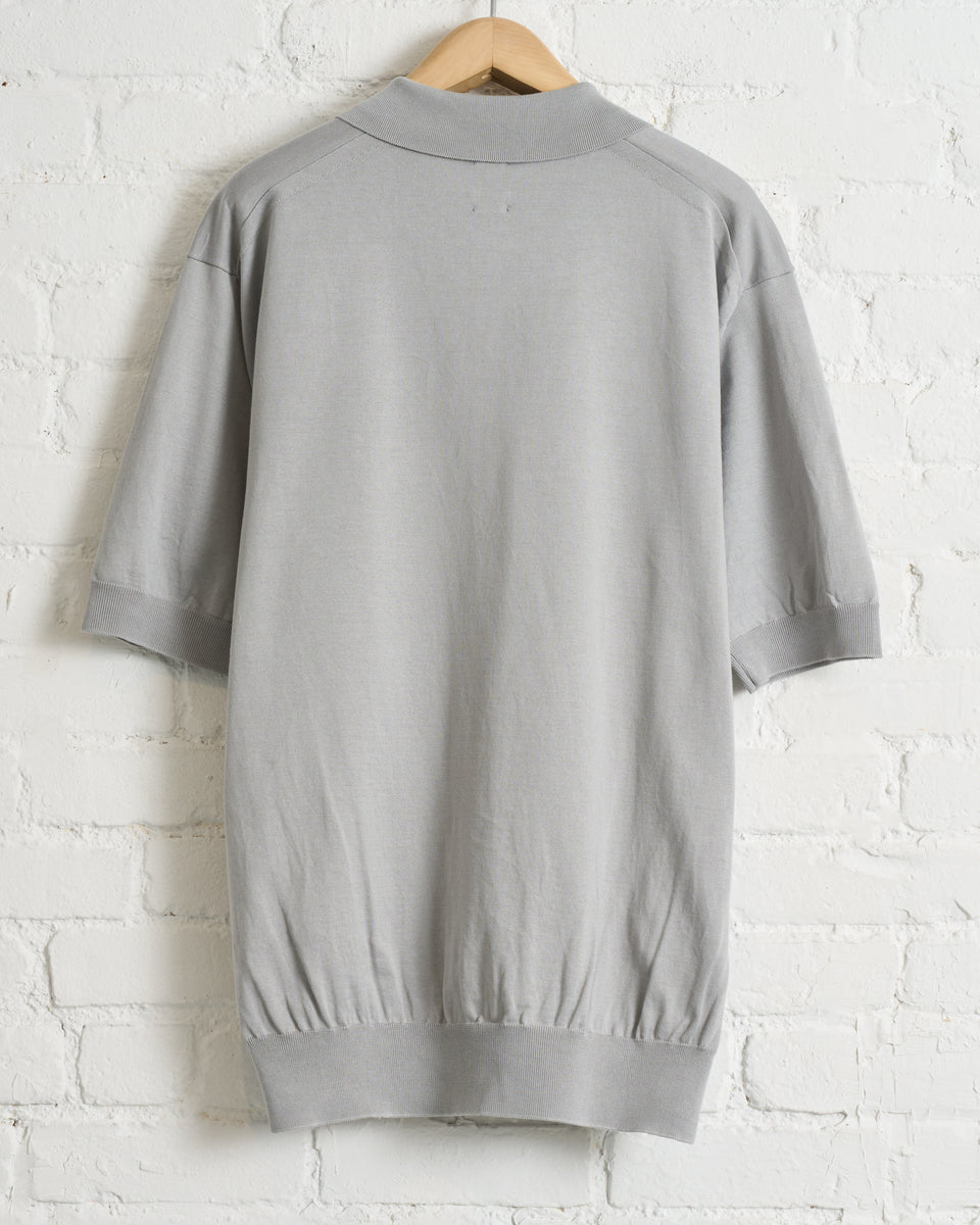 BATONER, CARIBBEAN SEA ISLAND COTTON CREW NECK SHORT SLEEVE POLO