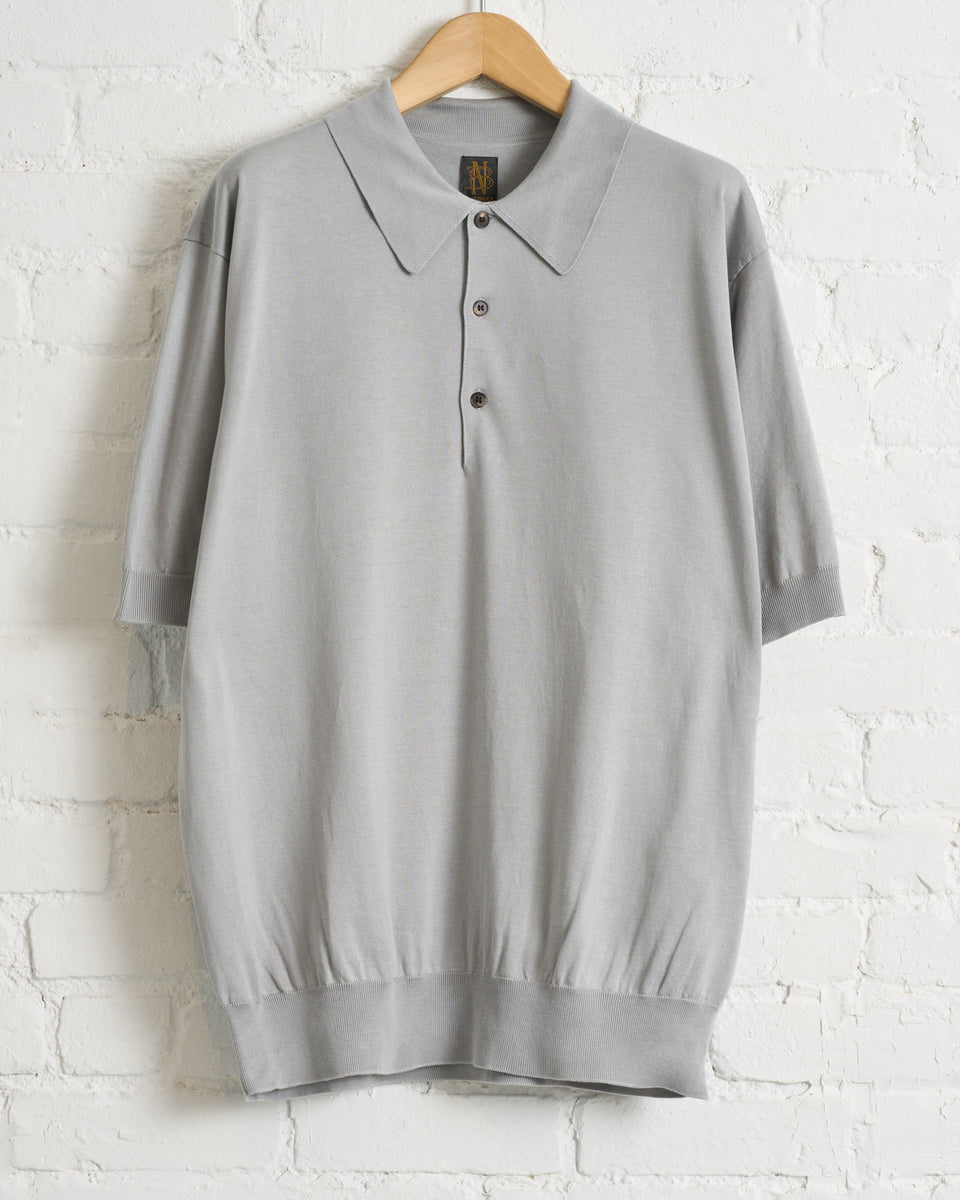 トップス BATONER CARIBBEAN SEA COTTON HEAVY BATONER, CARIBBEAN SEA ISLAND COTTON CREW NECK SHORT SLEEVE POLO