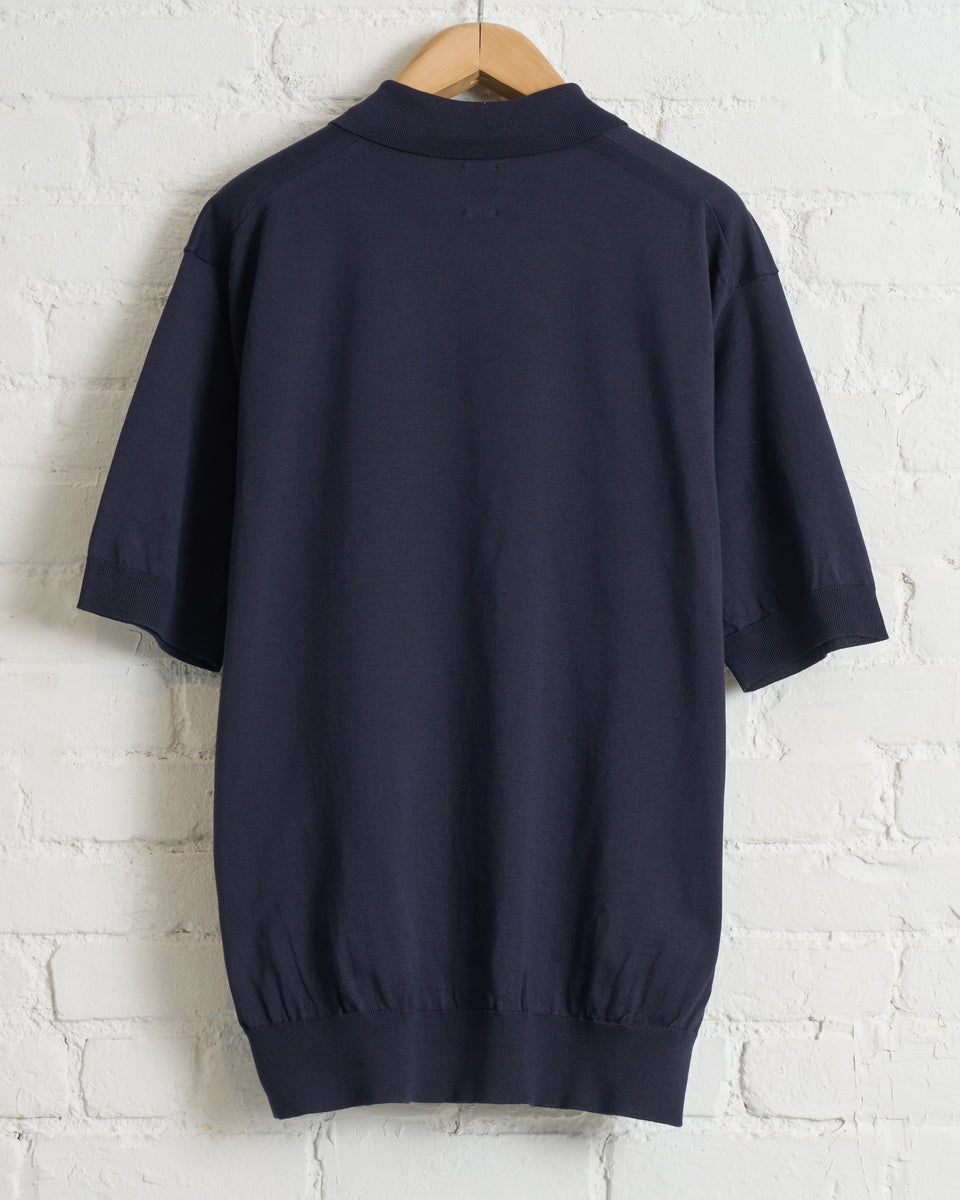BATONER, CARIBBEAN SEA ISLAND COTTON CREW NECK SHORT SLEEVE POLO