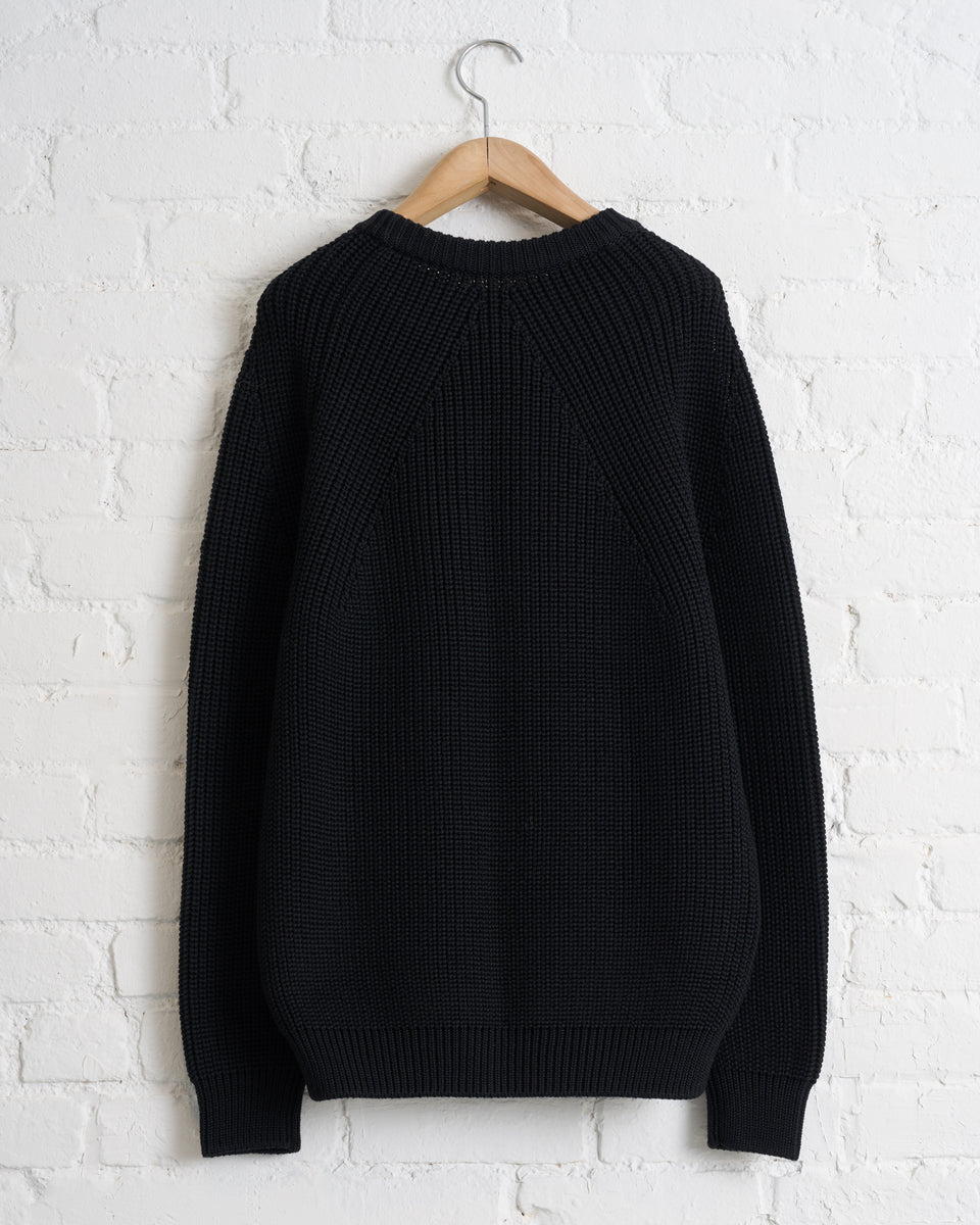 トップス BATONER_SIGNATURE KNIT_BLACK: size 2 BATONER, SIGNATURE CREW NECK, BLACK – 180 The Store