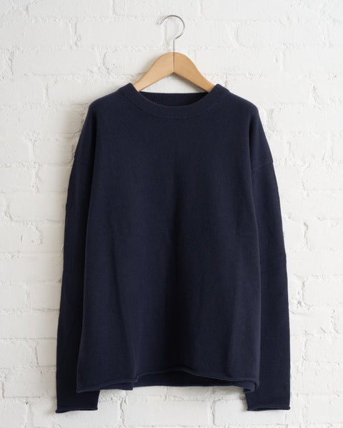 180 THE STORE, CREWNECK, 3 GAUGE, NAVY BLUE