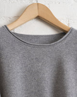 180 THE STORE ROLL NECK CREWNECK, 3 GAUGE, GREY