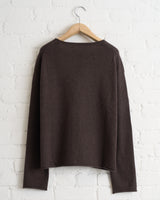 180 THE STORE ROLL NECK CREWNECK, 3 GAUGE, NAVY BLUE