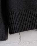 180 THE STORE, PULLOVER CASHMERE CREWNECK, CHARCOAL