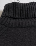 180 THE STORE, CASHMERE TURTLENECK SWEATER, CHARCOAL