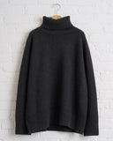 180 THE STORE, CASHMERE TURTLENECK SWEATER, CHARCOAL