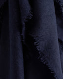 180 THE STORE CASHMERE SCARF, NAVY BLUE