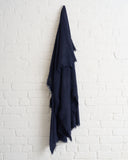 180 THE STORE CASHMERE SCARF, NAVY BLUE