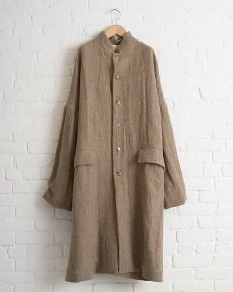 ALBUM DI FAMIGLIA, LOOSE COAT HW, MARRON GLACE