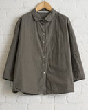 ALBUM DI FAMIGLIA, ANTHRACITE, SHORT COLLAR SHIRT TC, 26S12_56