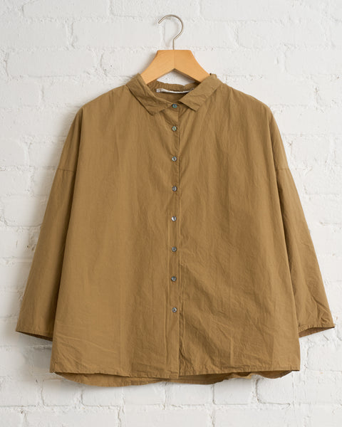 ALBUM DI FAMIGLIA, SHORT COLLAR SHIRT TC GOLD