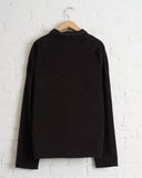 ALBUM DI FAMIGLIA, SHORT COLLAR SHIRT V, CHOCOLATE