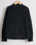 ALBUM DI FAMIGLIA , SHORT COLLAR SHIRT VELVET