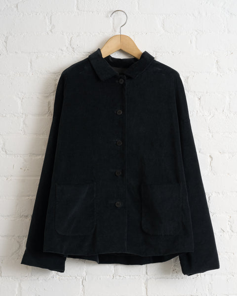 ALBUM DI FAMIGLIA, SHIRT LOOSE BLAZER V, BLACK