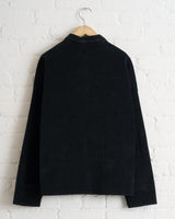 ALBUM DI FAMIGLIA, SHORT COLLAR SHIRT V, BLACK