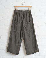 ALBUM DI FAMIGLIA, COTTON WIDE AND SHORT TROUSERS - GREY