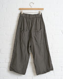 ALBUM DI FAMIGLIA, COTTON WIDE AND SHORT TROUSERS - GREY