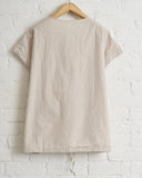 ALBUM DI FAMIGLIA, SLEEVELESS T-SHIRT TC, PEBBLE, 26S12_157