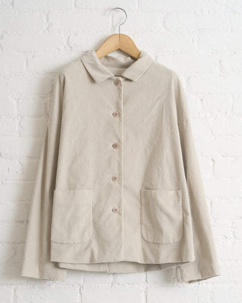 ALBUM DI FAMIGLIA, SHIRT LOOSE BLAZER V, TAUPE