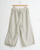 ALBUM DI FAMIGLIA, COTTON WIDE AND SHORT TROUSERS - STONE