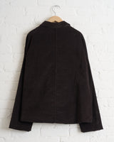 ALBUM DI FAMIGLIA, SHIRT LOOSE BLAZER V, CHOCOLATE