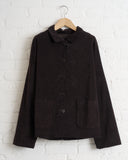 ALBUM DI FAMIGLIA, SHIRT LOOSE BLAZER V, CHOCOLATE