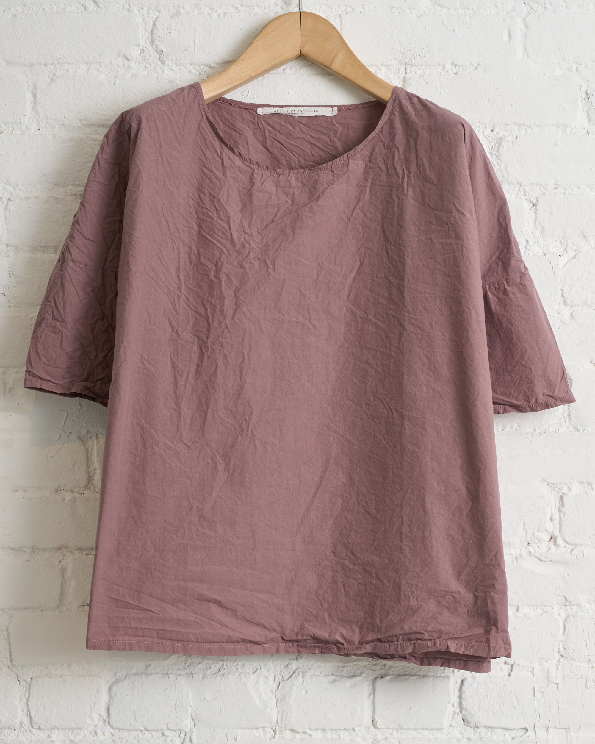ALBUM DI FAMIGLIA, MAUVE, SIMPLE T-SHIRT TC, 26S12_12 – 180 The Store