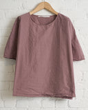 ALBUM DI FAMIGLIA, MAUVE, SIMPLE T-SHIRT TC, 26S12_12