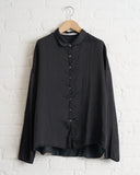 ALBUM DI FAMIGLIA, SHORT COLLAR SHIRT SC, BLACK