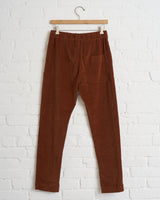 ALBUM DI FAMIGLIA VELVET SLIM TROUSER RUST