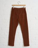 ALBUM DI FAMIGLIA, VELVET SLIM TROUSER RUST