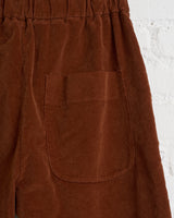 ALBUM DI FAMIGLIA VELVET SLIM TROUSER RUST