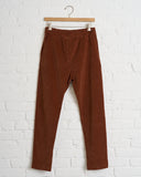 ALBUM DI FAMIGLIA, VELVET SLIM TROUSER RUST