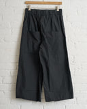 ALBUM DI FAMIGLIA, WIDE & SHORT TROUSERS TC, BLACK, 226S23_178