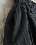 ALBUM DI FAMIGLIA, PLEATED SHORT SKIRT TC, BLACK, 26S32_03