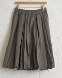 ALBUM DI FAMIGLIA, PLEATED SHORT SKIRT TC, ANTHRACITE, 26S32_03