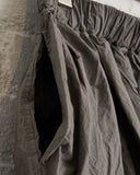 ALBUM DI FAMIGLIA, PLEATED SHORT SKIRT TC, ANTHRACITE, 26S32_03