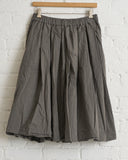 ALBUM DI FAMIGLIA, PLEATED SHORT SKIRT TC, ANTHRACITE, 26S32_03