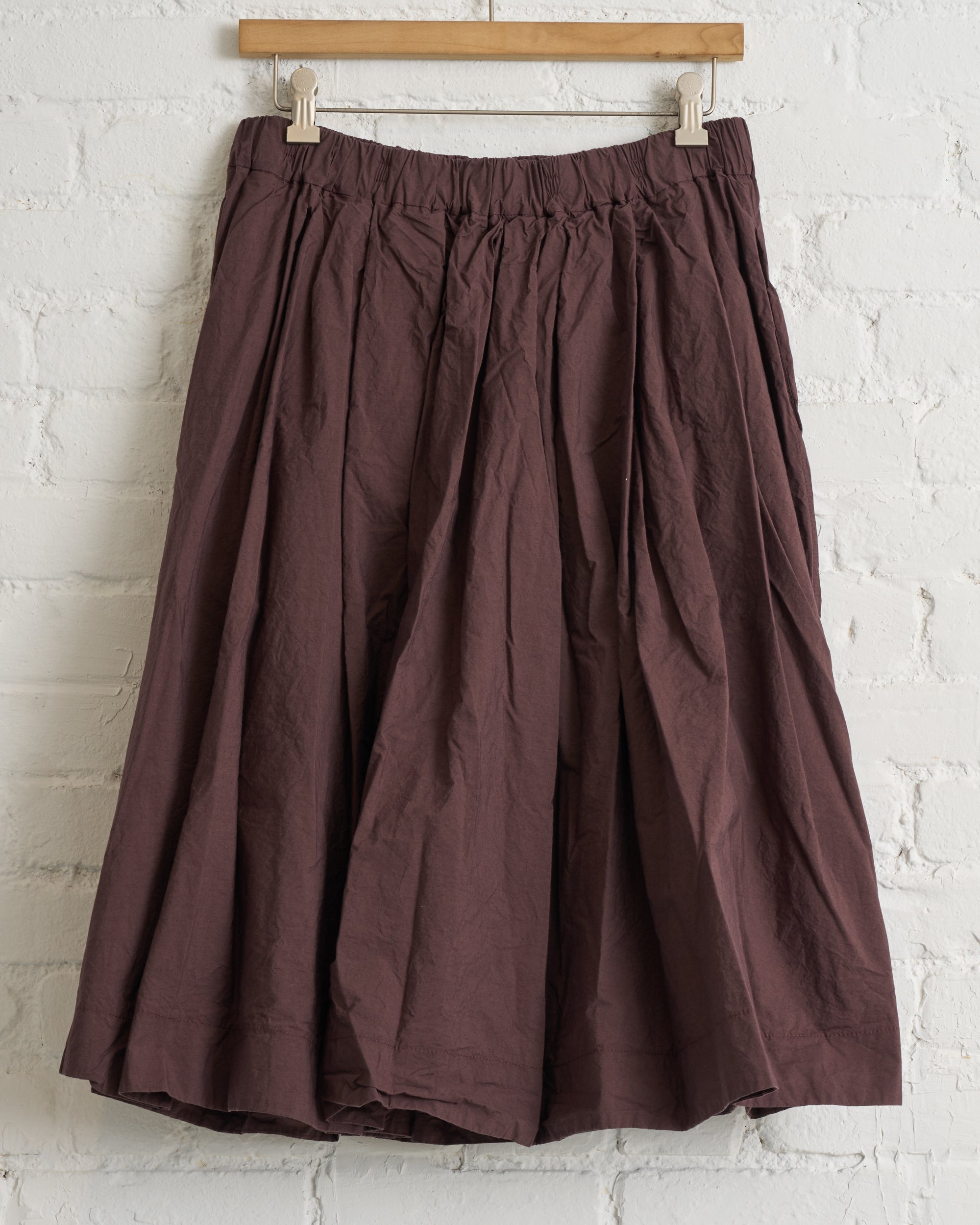 ALBUM DI FAMIGLIA, PLEATED SHORT SKIRT TC, GRAPE, 26S32_03 – 180