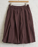 ALBUM DI FAMIGLIA, PLEATED SHORT SKIRT TC, GRAPE, 26S32_03