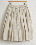 ALBUM DI FAMIGLIA, PLEATED SHORT SKIRT TC, PEBBLE, 26S32_03