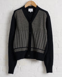 ANTIPAST, KNITTED CARDIGAN, BLACK