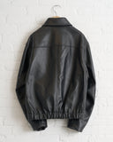 ARPENTEUR, VOL LINED LEATHER JACKET, BLACK
