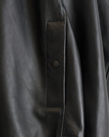 ARPENTEUR, VOL LINED LEATHER JACKET, BLACK