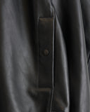 ARPENTEUR, VOL LINED LEATHER JACKET, BLACK