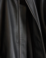 ARPENTEUR, VOL LINED LEATHER JACKET, BLACK