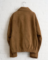 ARPENTEUR, VOL LINED LEATHER JACKET, TOBACCO